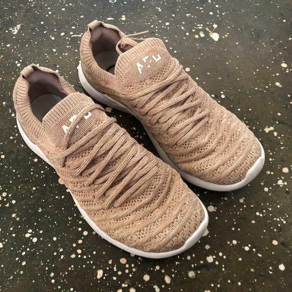 APL TechLoom Wave Sneakers Caramel Almond Melange Beige 10 $245 - Picture 2 of 8